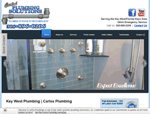 Tablet Screenshot of carlosplumbing.com